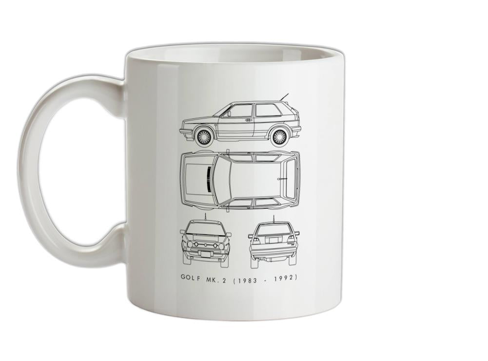 4 View Golf MK2 Ceramic Mug