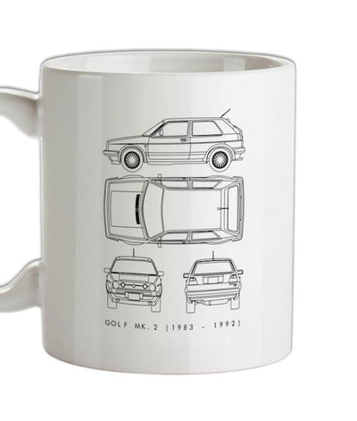 4 View Golf MK2 Ceramic Mug