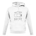 Blue Print 911 T 964 unisex hoodie