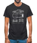 Blue Print 911 T 964 Mens T-Shirt