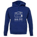 Blue Print 911 T 964 unisex hoodie