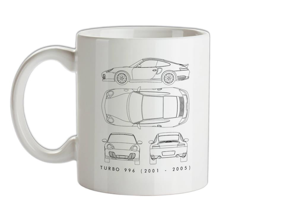 4 View 911 Turbo 996 (2001 - 2005) Ceramic Mug