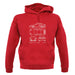 Blue Print 911 T 996 unisex hoodie