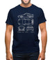 Blue Print 911 T 996 Mens T-Shirt