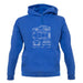 Blue Print 911 T 996 unisex hoodie