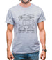 Blue Print 911 T 997 Mens T-Shirt