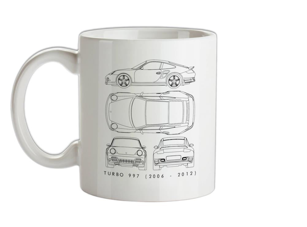 4 View  911 Turbo 997 (2006 - 2012)  Ceramic Mug