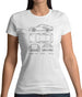 Blue Print 911 T 997 Womens T-Shirt