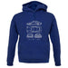 Blue Print 959 unisex hoodie