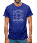 Blue Print 959 Mens T-Shirt