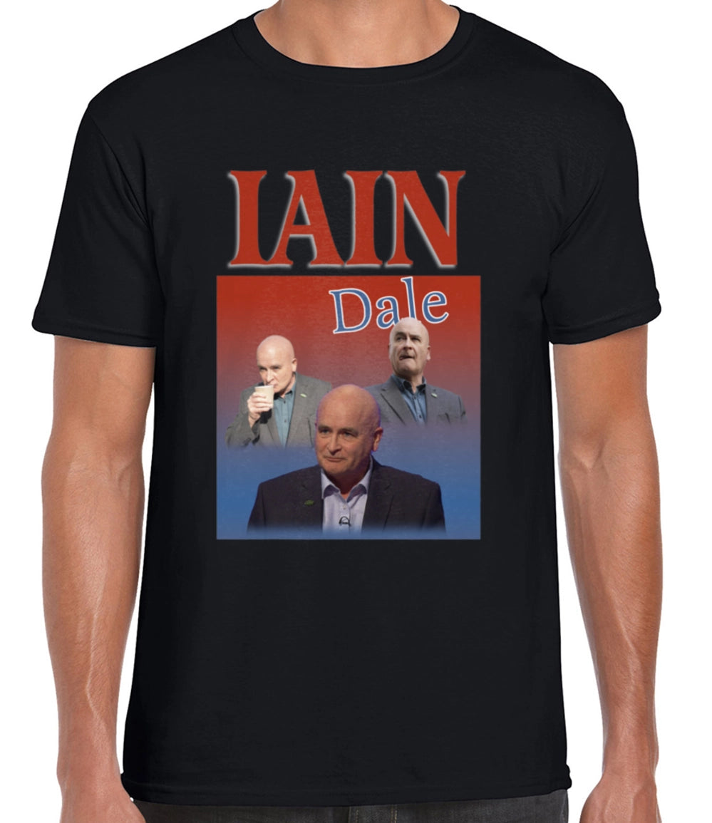 Iain Dale vintage retro T-shirt funny Mick Lynch
