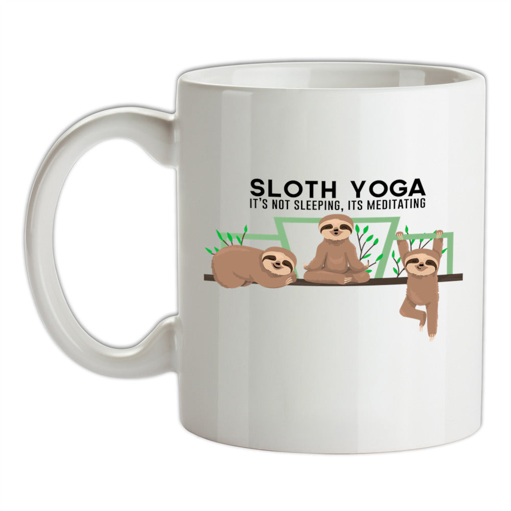 Sloth Yoga Ceramic Mug