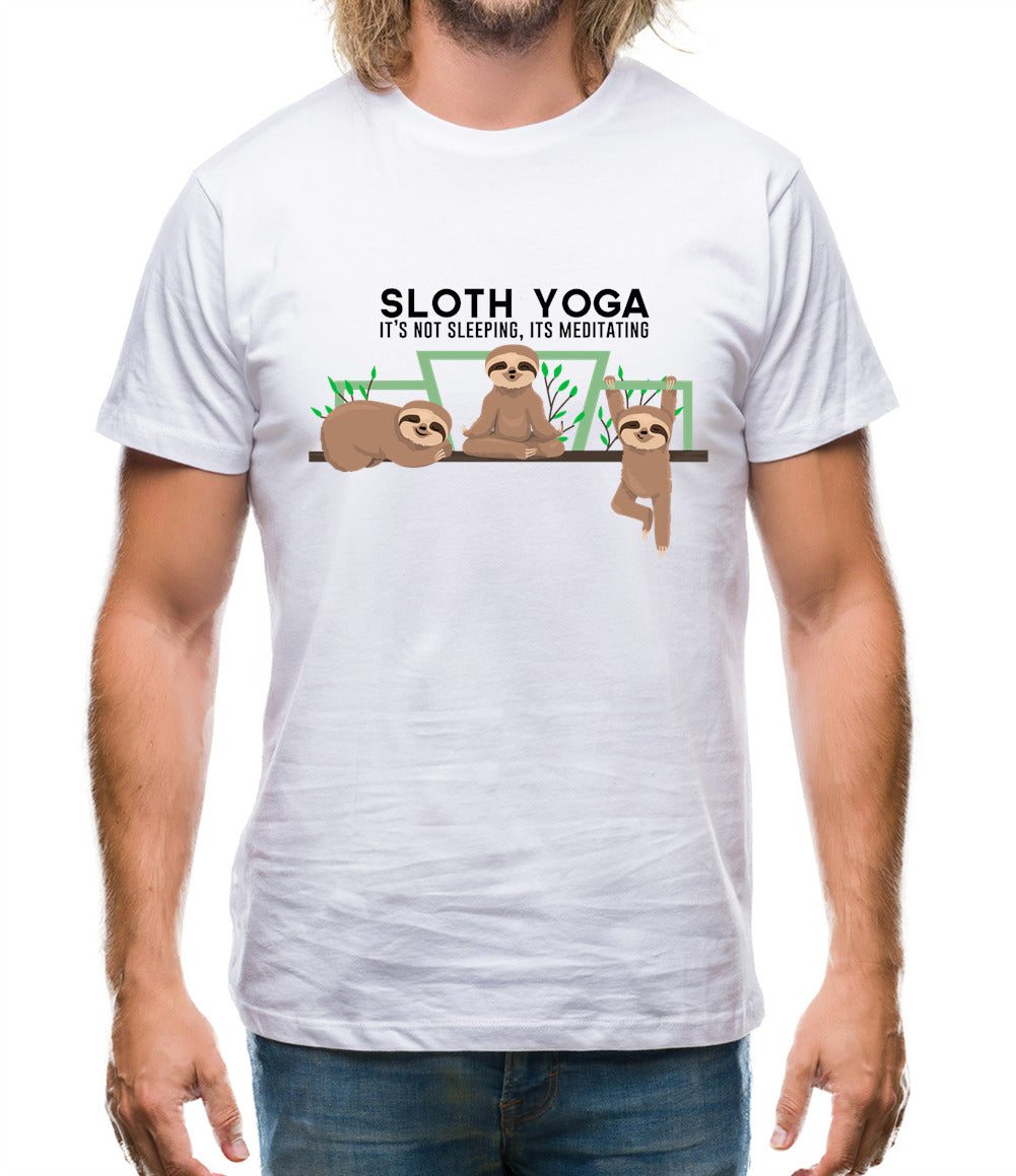 Sloth Yoga Mens T-Shirt