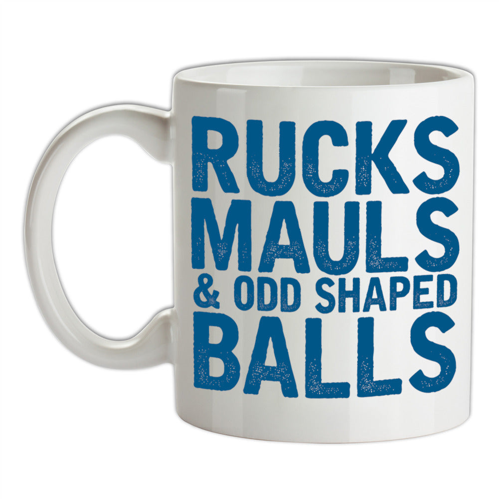 Ruck, Mauls And Odd Shaped Balls Ceramic Mug