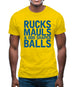 Ruck, Mauls And Odd Shaped Balls Mens T-Shirt