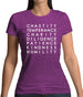 7 Catholic Virtues Womens T-Shirt