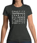 7 Catholic Virtues Womens T-Shirt