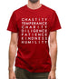 7 Catholic Virtues Mens T-Shirt