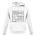 7 Catholic Virtues unisex hoodie