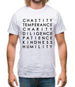 7 Catholic Virtues Mens T-Shirt