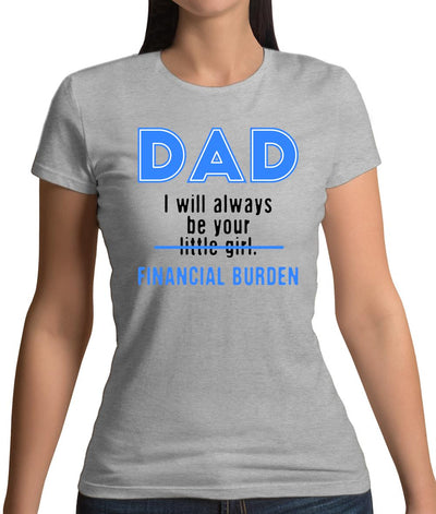 Dad I will Always Be Your Financial Burden Womens T-Shirt