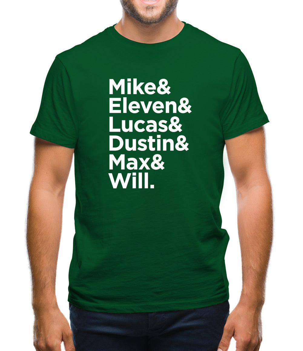 Mike, Eleven, Lucas, Dustin, Max, Will Mens T-Shirt