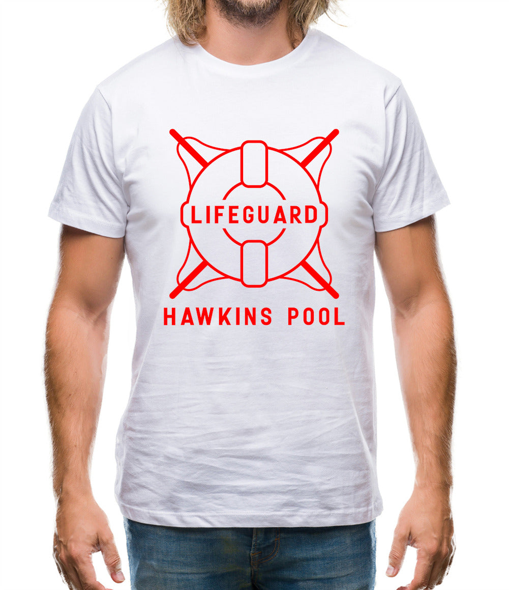 Lifeguard Hawkins Pool Mens T-Shirt