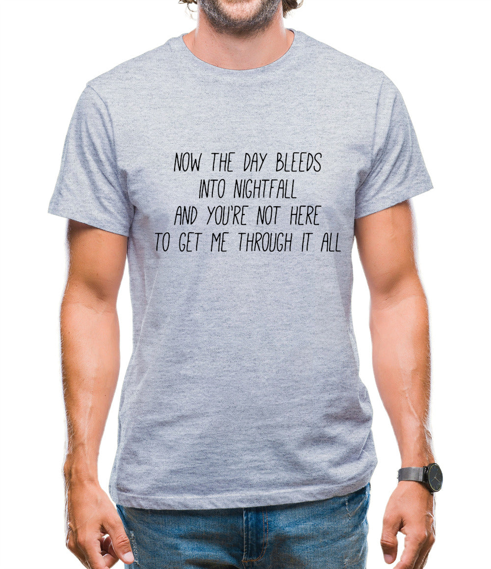 The Day Bleeds Into Nightfall Mens T-Shirt