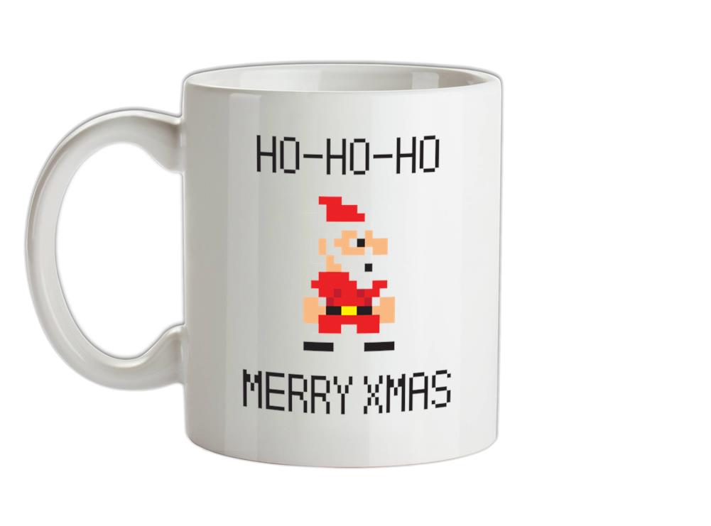 8 Bit Santa Pixel Ceramic Mug