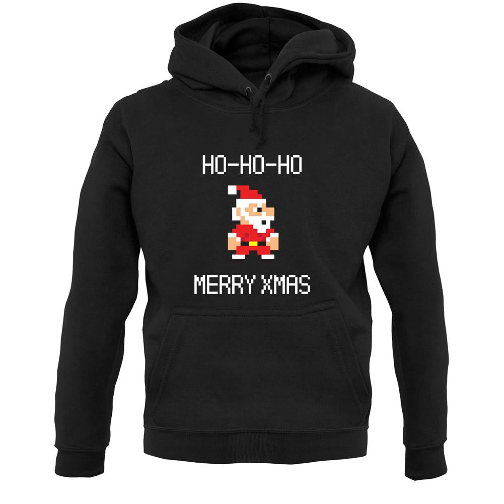 8 Bit Santa Pixel Unisex Hoodie