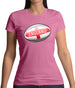 England Flag Rugby Ball Womens T-Shirt