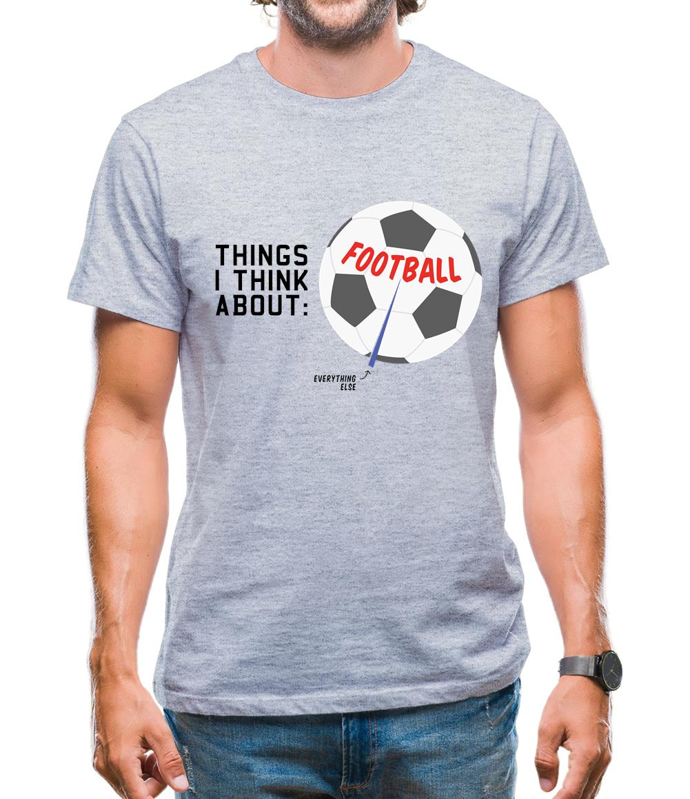 I Think About Football Mens T-Shirt