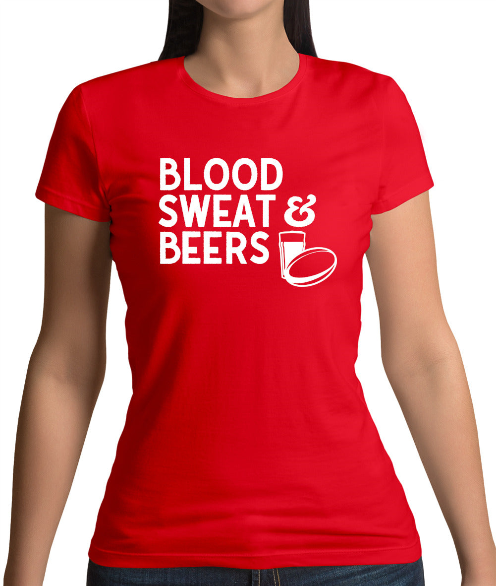 Blood Sweat And Beers Womens T-Shirt