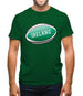 Irish Flag Rugby Ball Mens T-Shirt