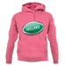 Irish Flag Rugby Ball Unisex Hoodie