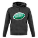 Irish Flag Rugby Ball Unisex Hoodie