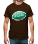 Irish Flag Rugby Ball Mens T-Shirt