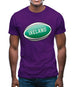 Irish Flag Rugby Ball Mens T-Shirt