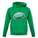 Irish Flag Rugby Ball Unisex Hoodie