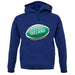 Irish Flag Rugby Ball Unisex Hoodie