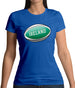 Irish Flag Rugby Ball Womens T-Shirt