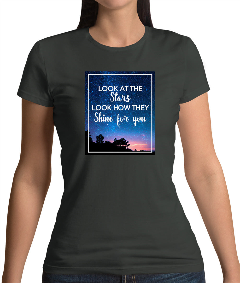 Look At The Stars Womens T-Shirt