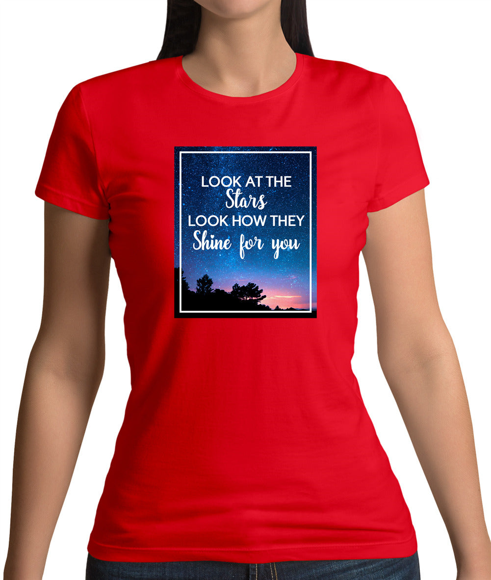 Look At The Stars Womens T-Shirt