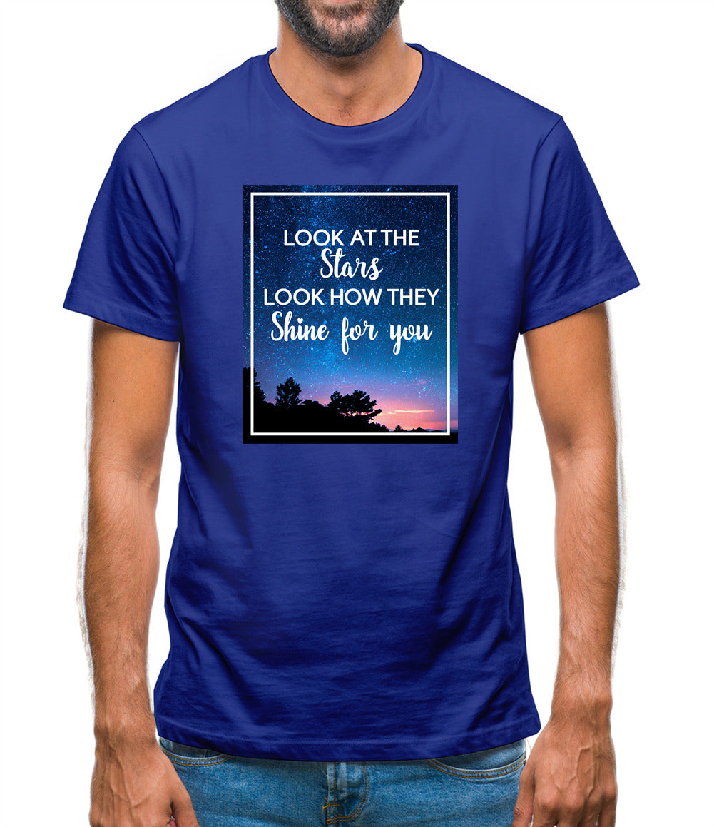 Look At The Stars Mens T-Shirt