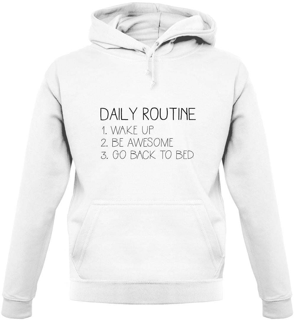 Daily Routine List Unisex Hoodie