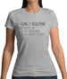 Daily Routine List Womens T-Shirt