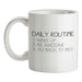 Daily Routine List Ceramic Mug