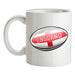 England Flag Rugby Ball Ceramic Mug