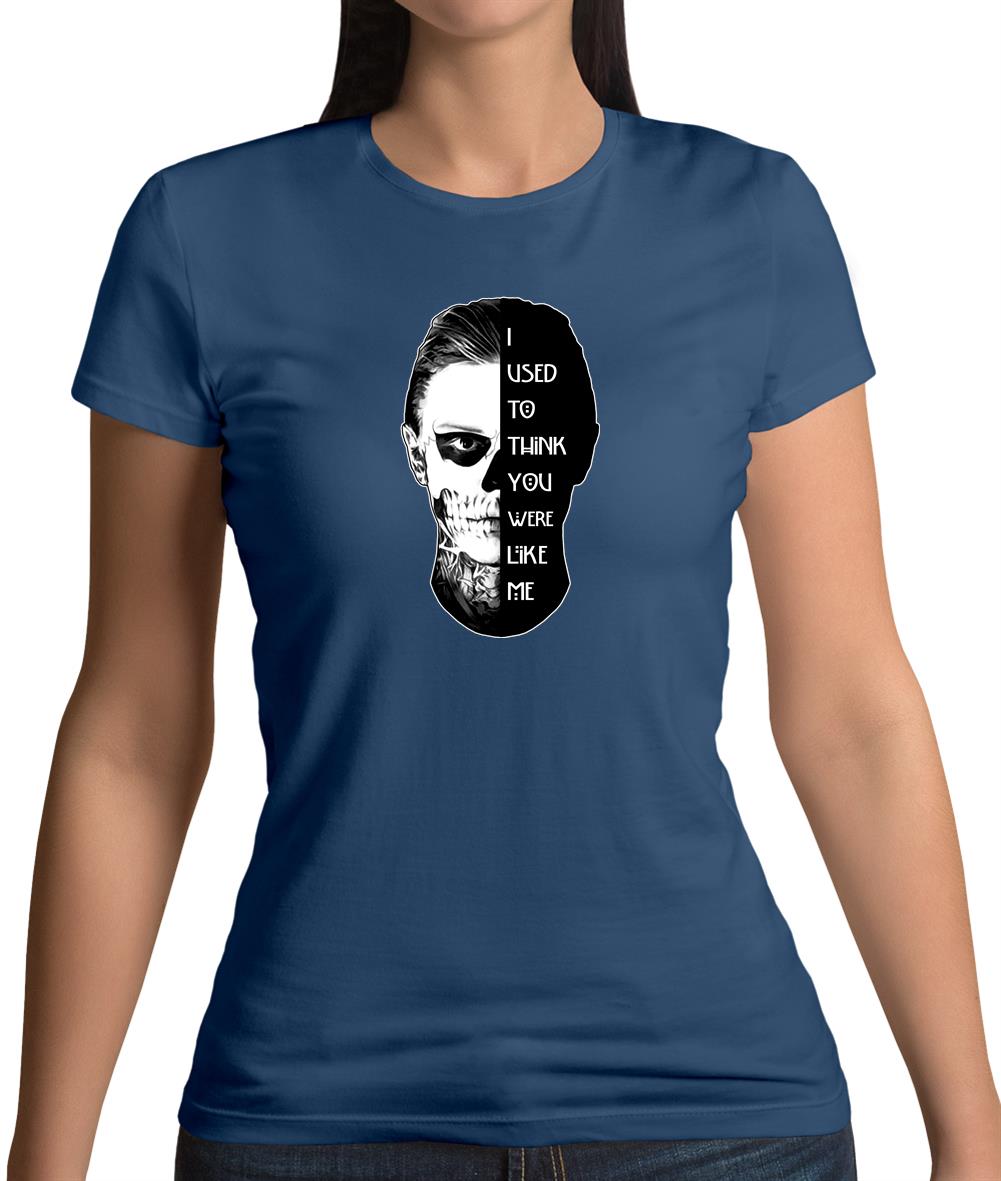 I Used To Think You Were Like Me FACE Design Womens T-Shirt