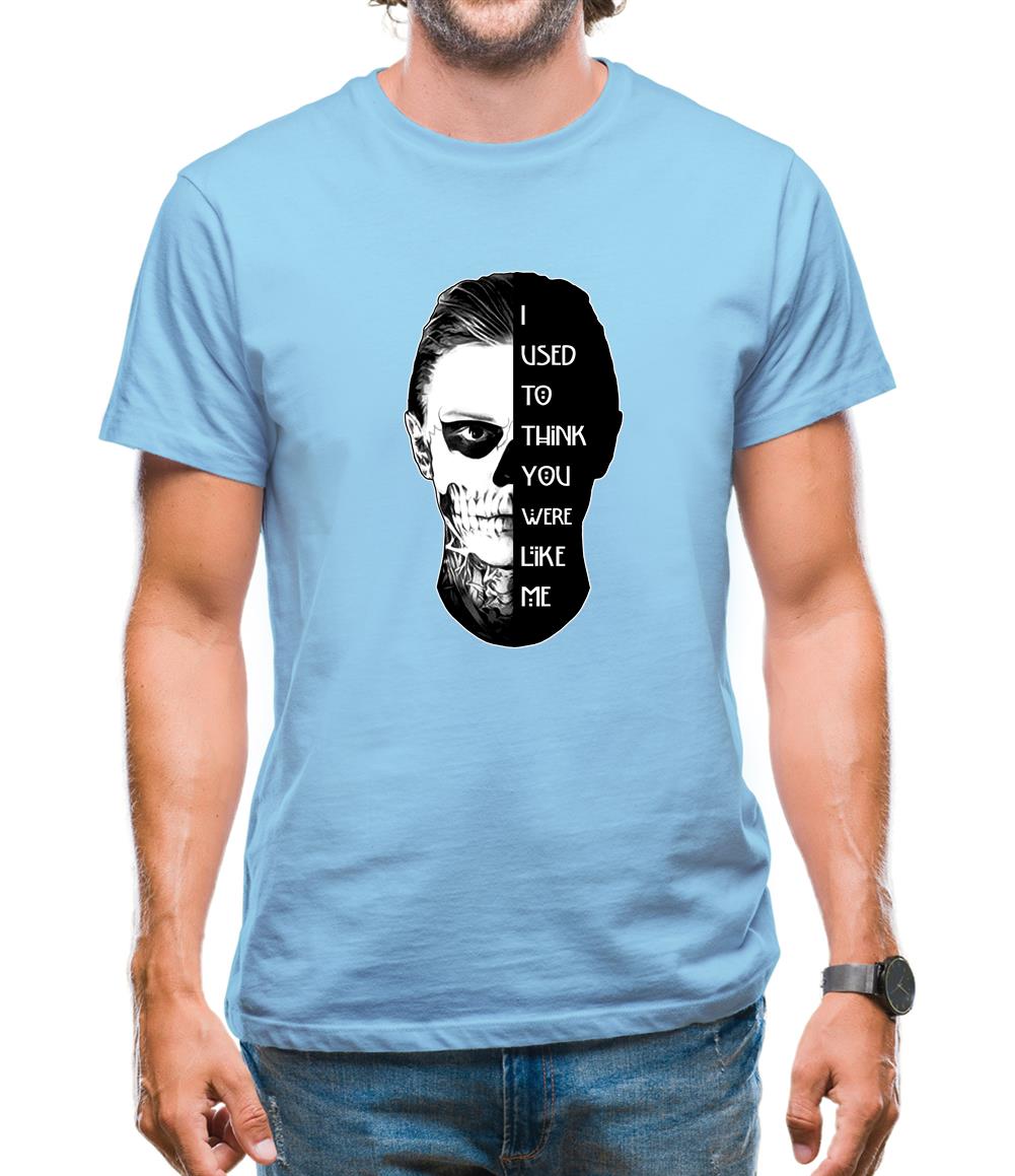 I Used To Think You Were Like Me FACE Design Mens T-Shirt